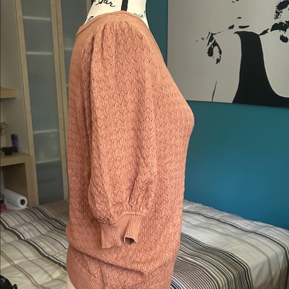 Textured Rust Sweater - Picture 5 of 7